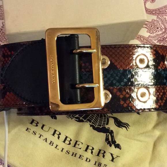 Burberry Snakeskin Buckle Belt main image 3